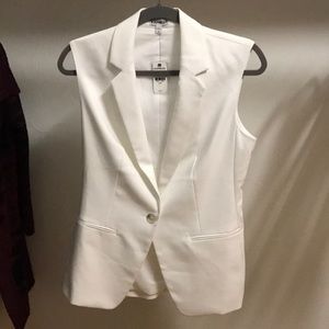 White dressy vest